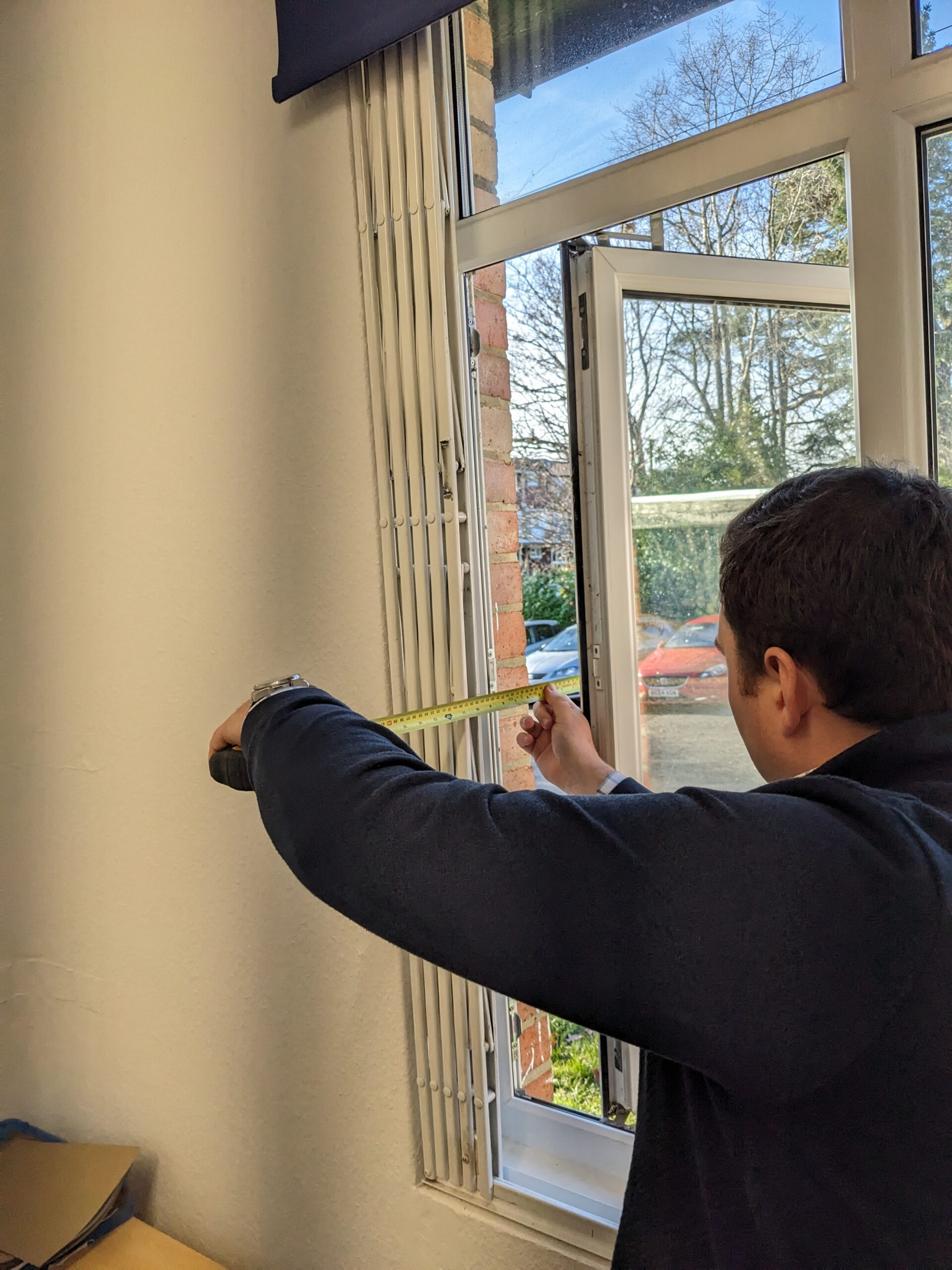 Skylark surveyor measuring on site